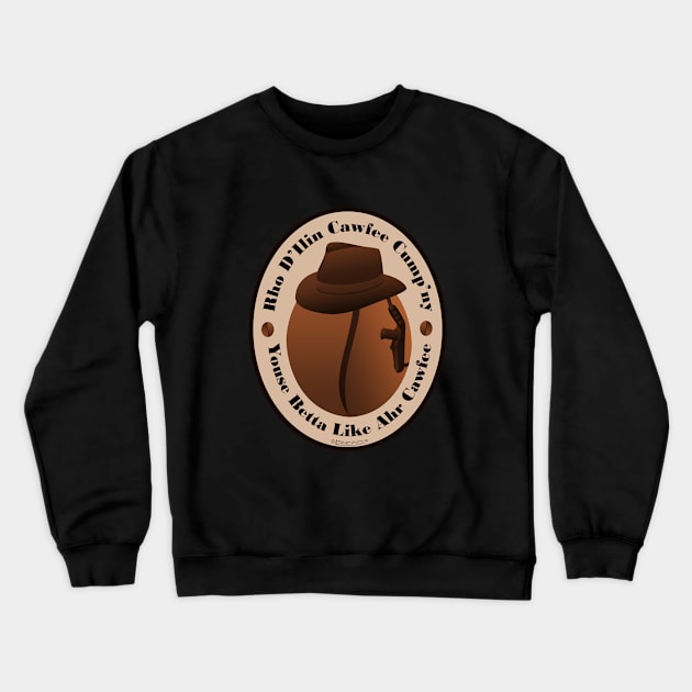 RI Cawfee Cump'ny Crewneck Sweatshirt by FunkilyMade